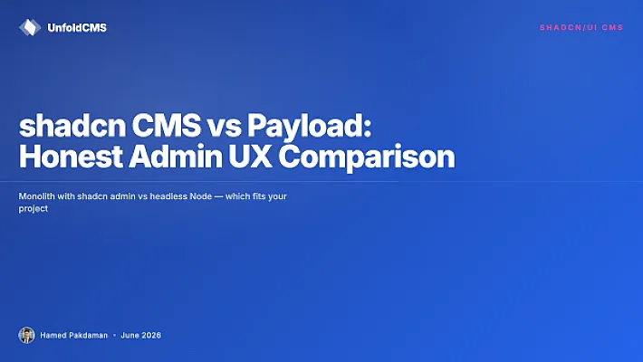 shadcn CMS vs Payload: Honest Admin UX Comparison