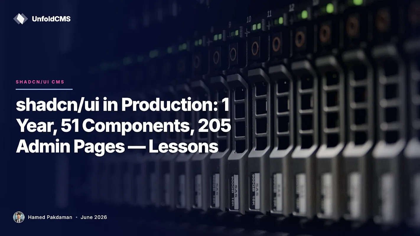 shadcn/ui in Production: 1 Year, 51 Components, 210 Admin Pages — Lessons
