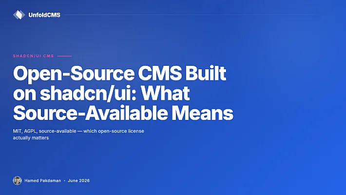 Open-Source CMS Built on shadcn/ui: What Source-Available Means