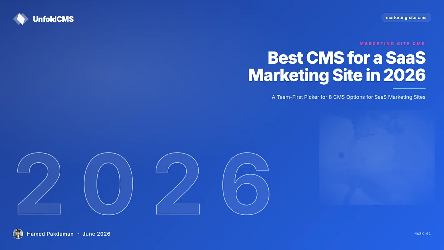 Best CMS for a SaaS Marketing Site in 2026