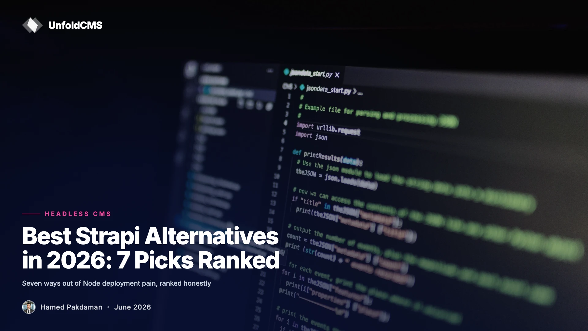 Best Strapi Alternatives in 2026: 7 Picks Ranked— UnfoldCMS