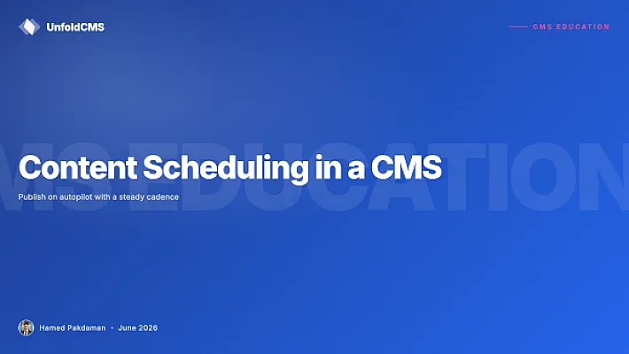 Content Scheduling in a CMS: Publish on Autopilot