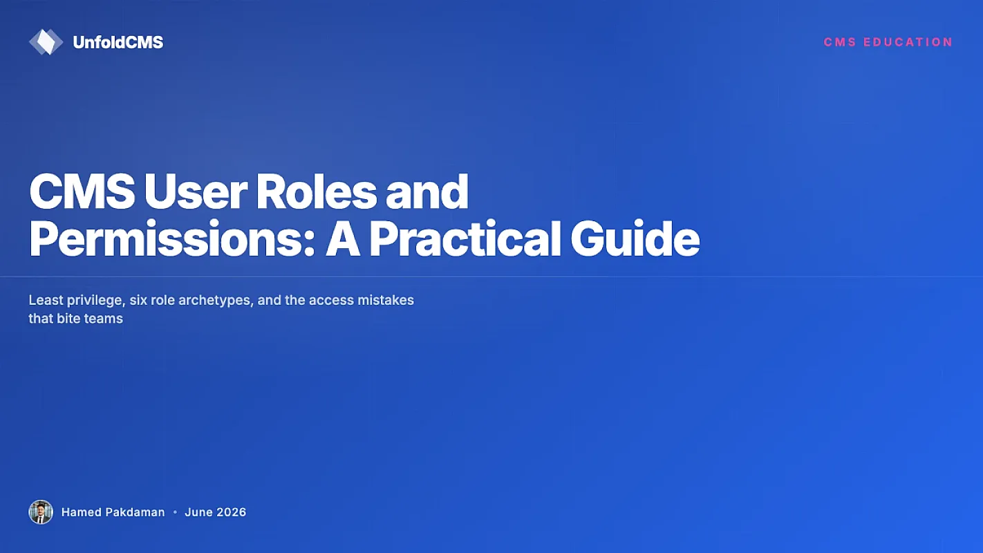 CMS User Roles and Permissions: A Practical Guide