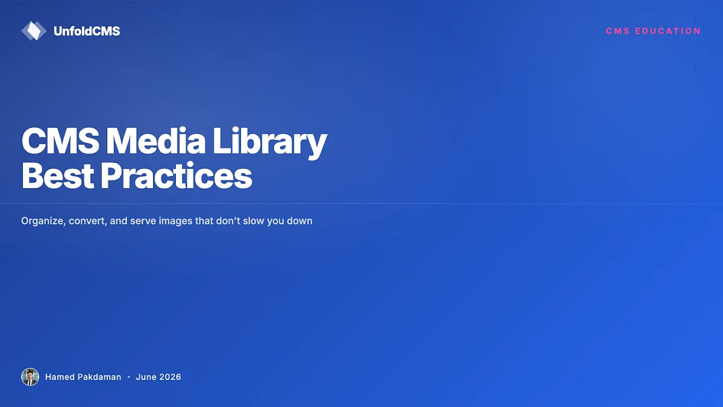 CMS Media Library Best Practices for 2026