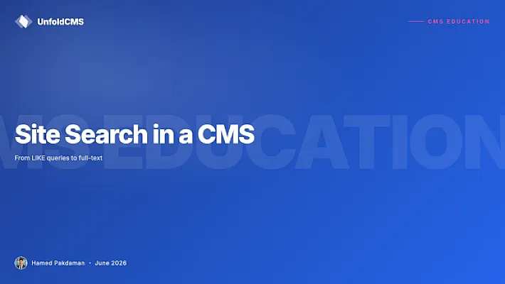 Site Search in a CMS: From LIKE Queries to Full-Text