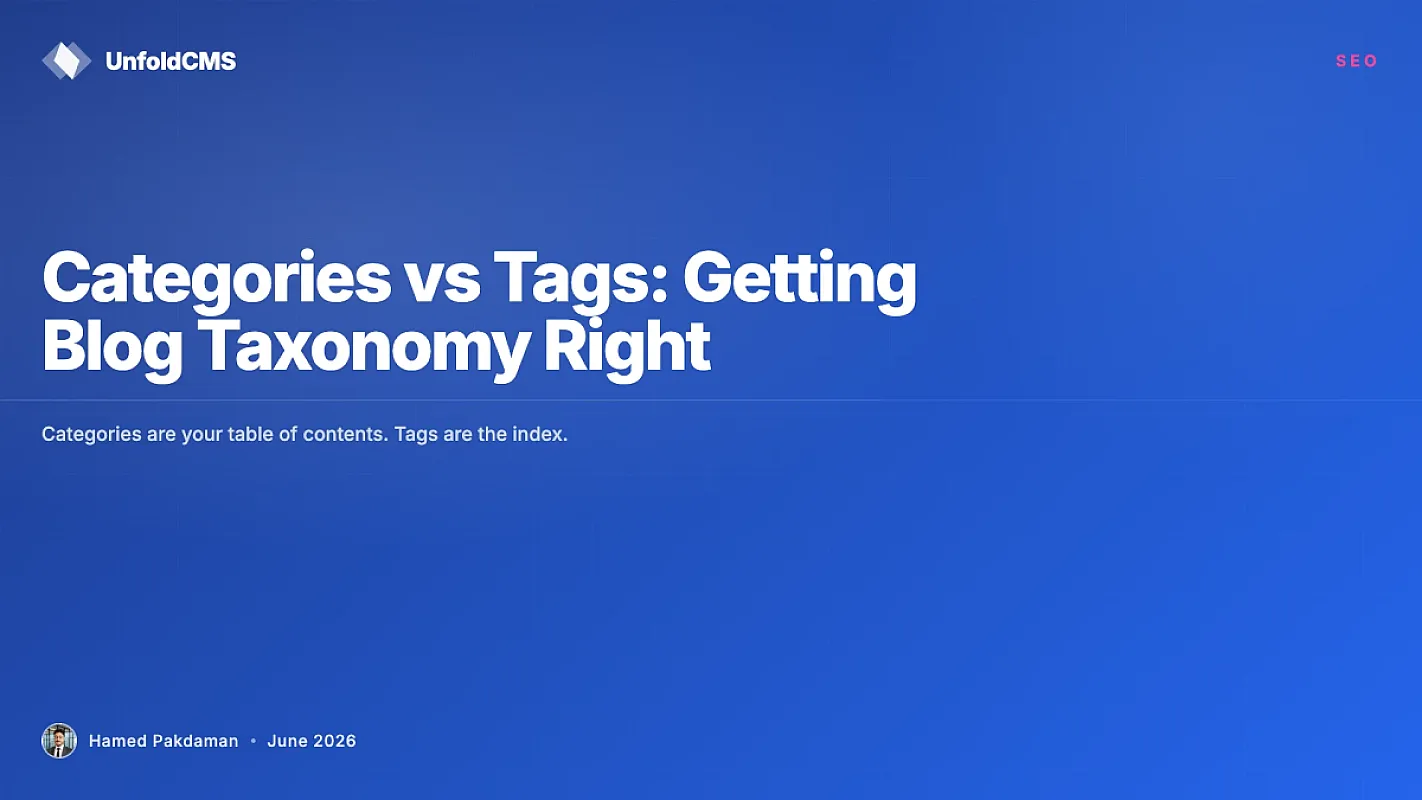Categories vs Tags: Getting Blog Taxonomy Right