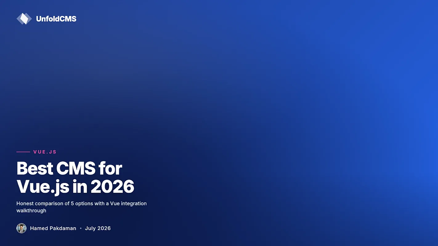 Best CMS for Vue.js in 2026