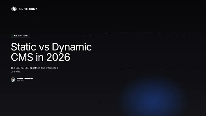 Static vs Dynamic CMS in 2026: Which Rendering Model Fits Your Site?