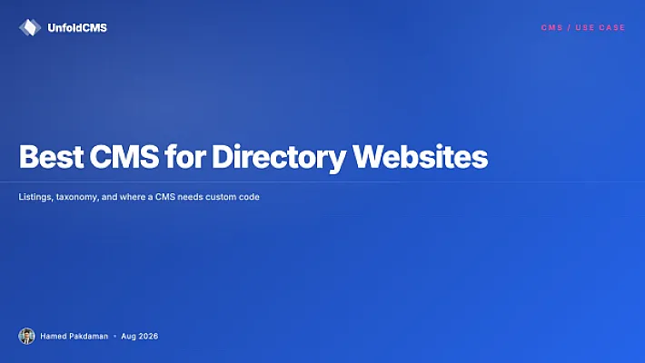 Best CMS for Directory Websites in 2026 (Listings, Search, Categories)