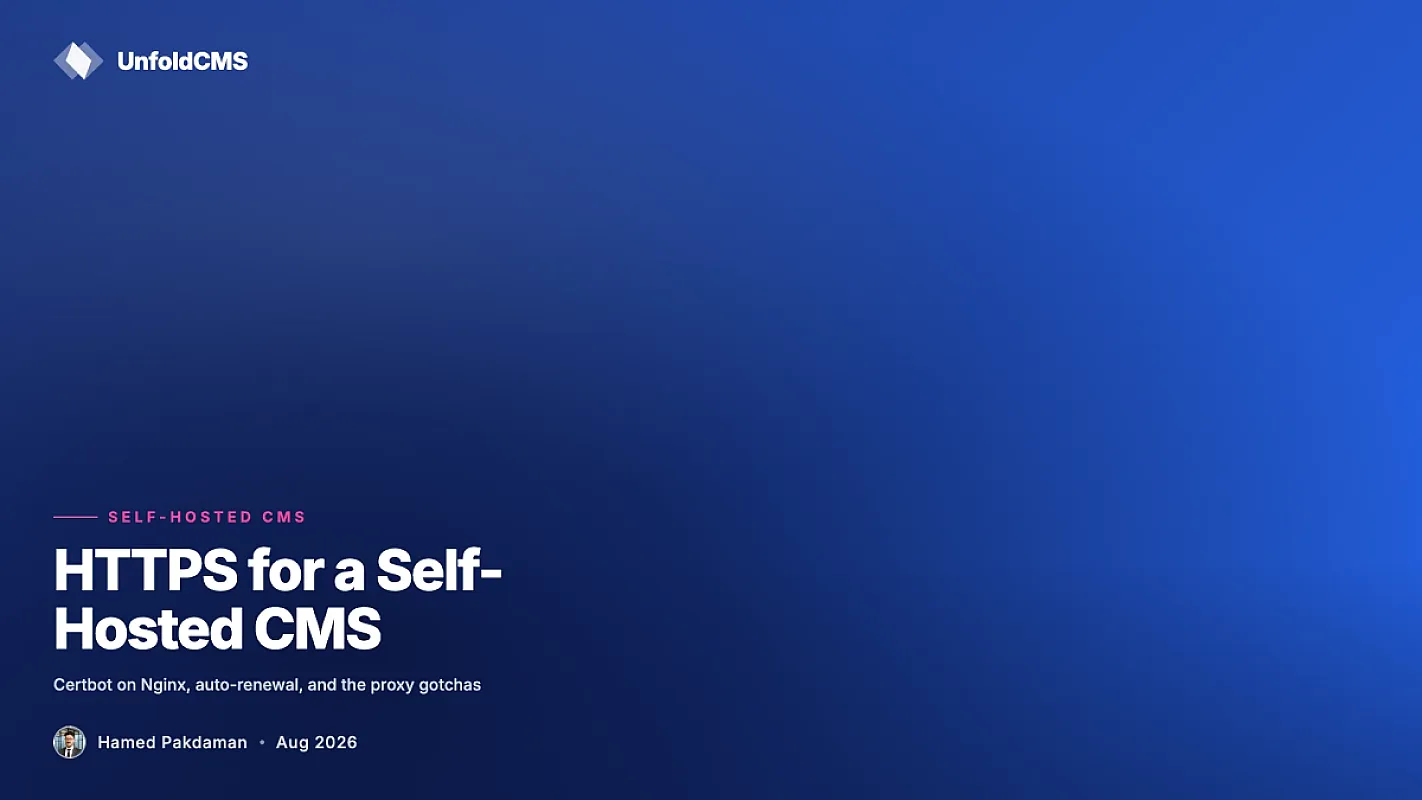 HTTPS for a Self-Hosted CMS: SSL Setup That Actually Works (2026)