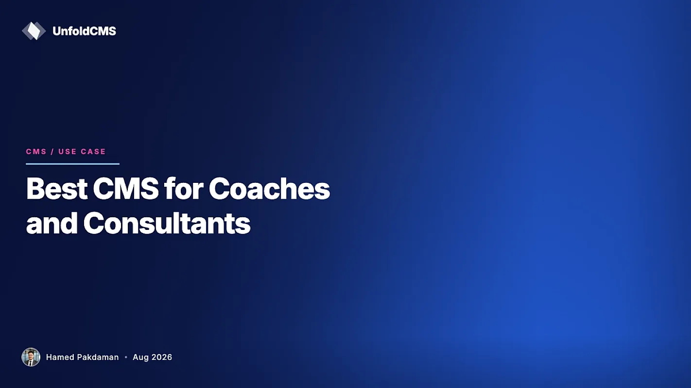 Best CMS for Coaches and Consultants in 2026 (Simple, Fast, Yours)