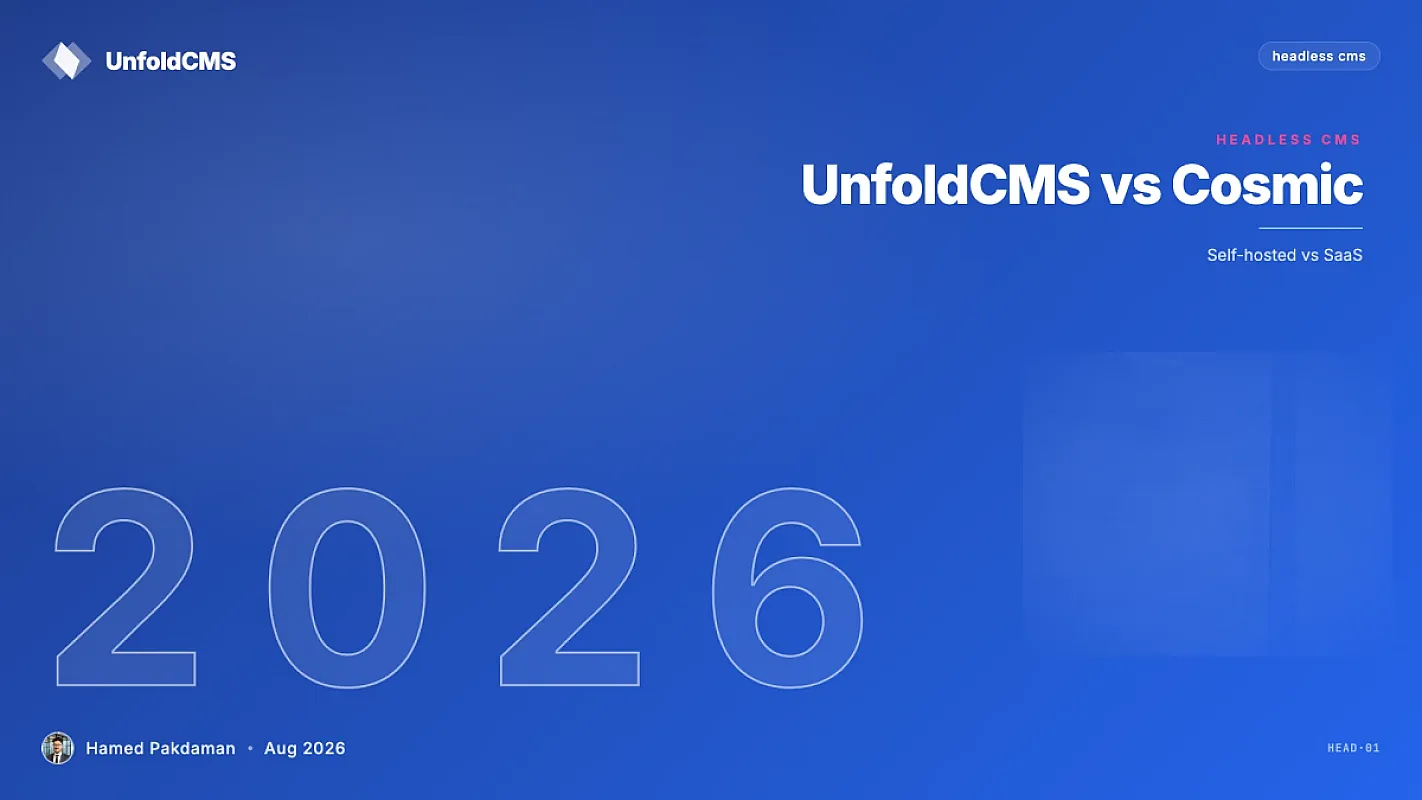 UnfoldCMS vs Cosmic: Self-Hosted vs SaaS Headless CMS