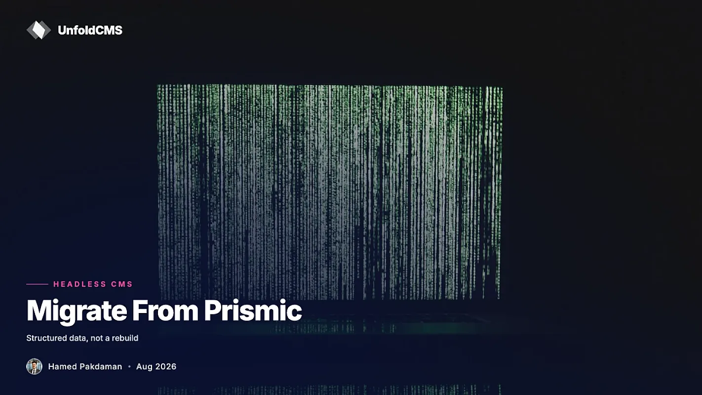 How to Migrate From Prismic to a Self-Hosted CMS