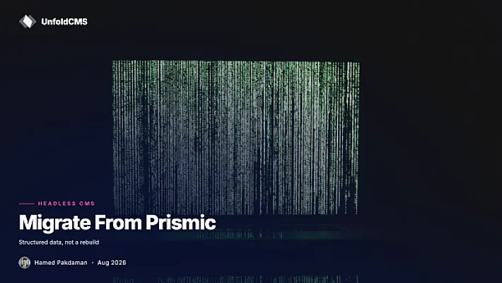 How to Migrate From Prismic to a Self-Hosted CMS