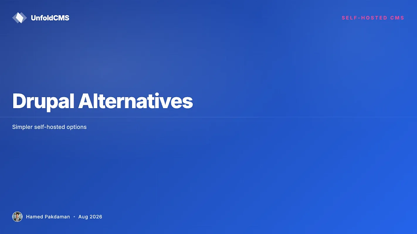 Drupal Alternatives: Simpler Self-Hosted CMS Options