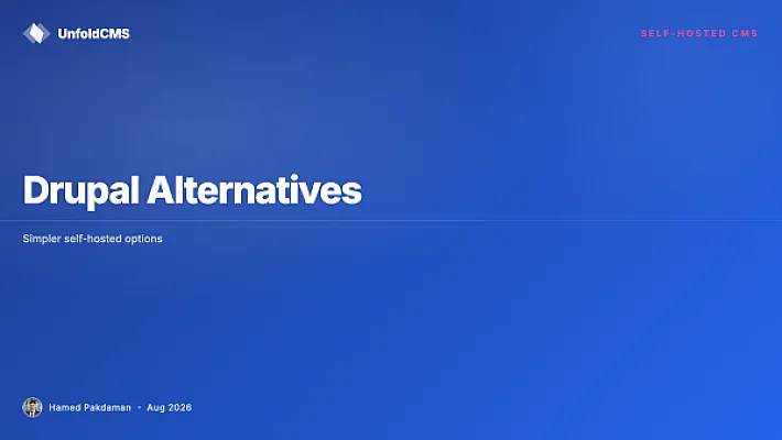 Drupal Alternatives: Simpler Self-Hosted CMS Options
