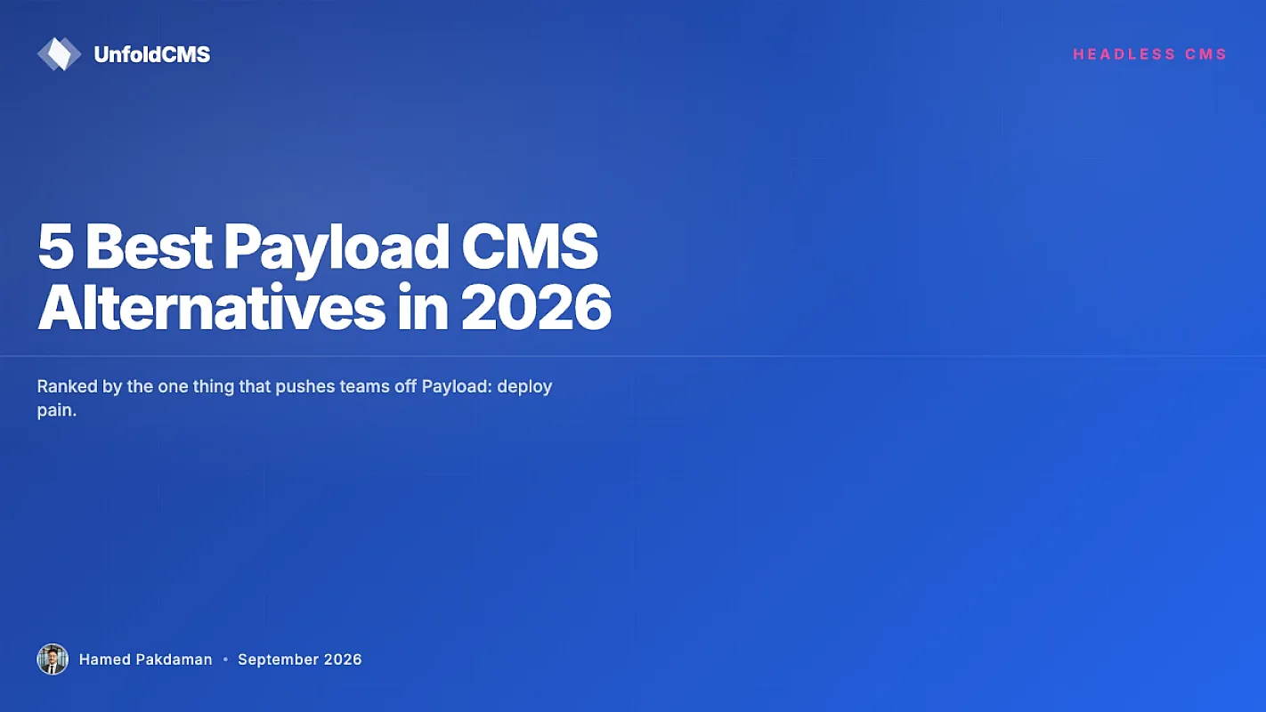 5 Best Payload CMS Alternatives in 2026 (Ranked by Deploy Pain)