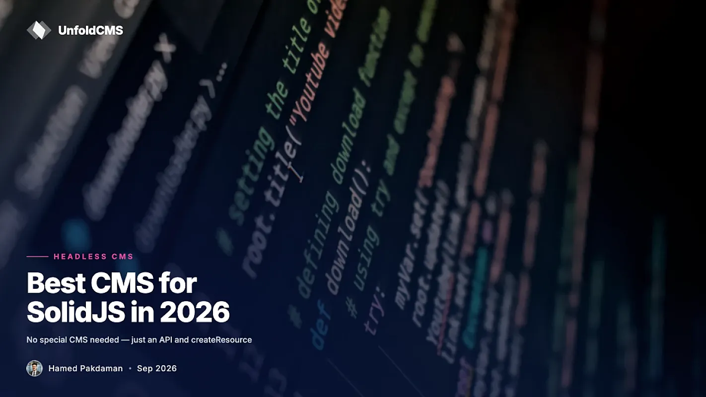 Best CMS for SolidJS in 2026 (Headless, REST & GraphQL)