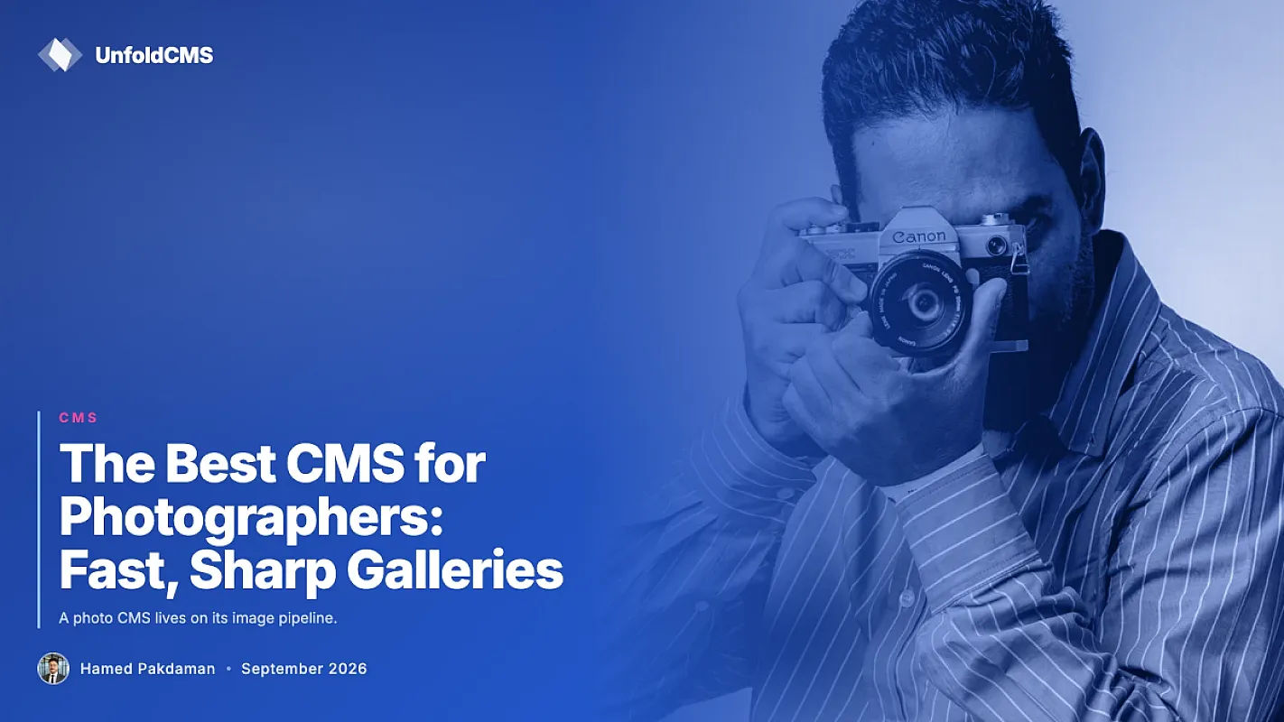 The Best CMS for Photographers: Fast, Sharp Galleries