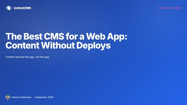 The Best CMS for a Web App: Content Without Deploys