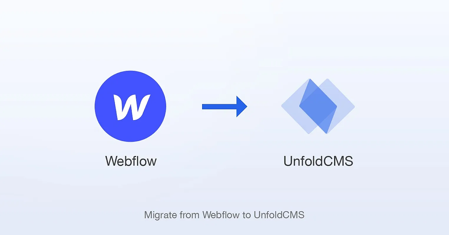 How to Migrate from Webflow to UnfoldCMS